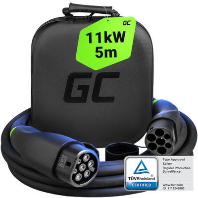 EVKABGC03 Green Cell Snap Type 2 EV nabíjací kábel 11kW 7m pre elektromobily
