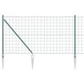 vidaXL Európsky plot s hrotmi 25 x 1 m PVC potiahnutá oceľ Zelená