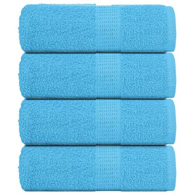 vidaXL Utierky na umývanie FROGN 4 ks tyrkysové 30x30 cm 360 g/m²