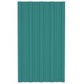 vidaXL Strešný panel 36 ks Zelená 80 x 45 cm Pozinkovaná oceľ