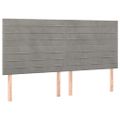 vidaXL Posteľný rám boxsping s matracom bledosivý 180x200 cm zamat