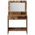 vidaXL Toaletný stolík Staré drevo 79 x 41 x 135 cm Kompozitné drevo