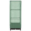 vidaXL Záhon s krytom na skleník ratanový vzhľad 40x40x123 cm