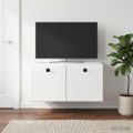 vidaXL Nástenná TV skrinka 59,5 x 41 x 30 cm Biela s vysokým leskom
