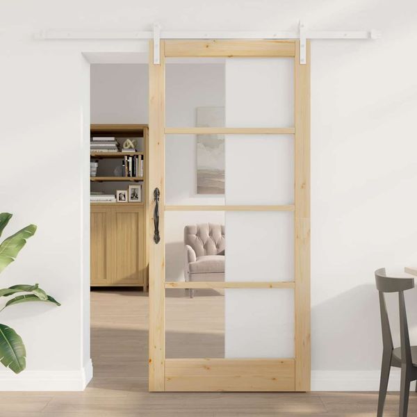 vidaXL Posuvné dvere ORKDAL Prírodná 93 x 202 cm