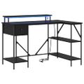 vidaXL Stôl Čierny dub 120 x 79 x 86,5 cm Kompozitné drevo