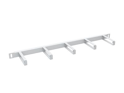 Vyväzovací panel 19" 0,5U RAL 7035 oceľový VP-06-05-00-G