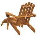 vidaXL Záhradná stolička Adirondack s podnožkou akáciové drevo