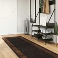 vidaXL Behúň MARSA Čierna 100 x 450 cm Polyester a PVC