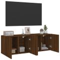 vidaXL TV skrinky nástenné 2 ks hnedý dub 60x30x41 cm