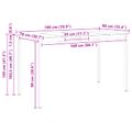 vidaXL Barový stôl Biela 180 x 90 x 105 cm Masívne borovicové drevo