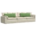 vidaXL Vankúše na pohovku 2 pcs Svetlo zelená 120 x 40 cm