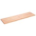 vidaXL Stolová doska bledohnedá 180x50x(2-4) cm ošetrený masívny dub