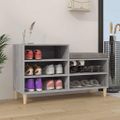 vidaXL Botník sivý dub sonoma 102x36x60 cm spracované drevo
