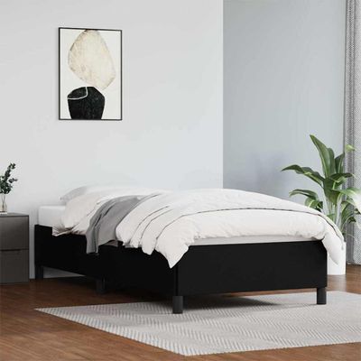 vidaXL Posteľný rám čierny 90x200 cm umelá koža