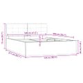 vidaXL Hydraulický posteľný rám+úložný priestor, umelá koža 120x200 cm