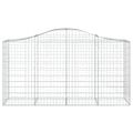 vidaXL Oblúkové gabiónové koše 30 ks 200x50x100/120cm pozinkov. železo