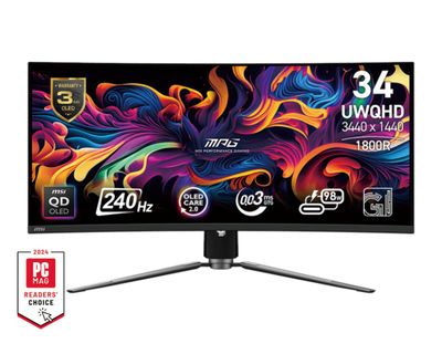 MSI MPG/341CQPX/34,2''/QD-OLED/wQHD/240Hz/0,03ms/Čierna/3R
