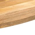vidaXL Stolová doska 120x50x2,5 cm oválna masívny mangovník