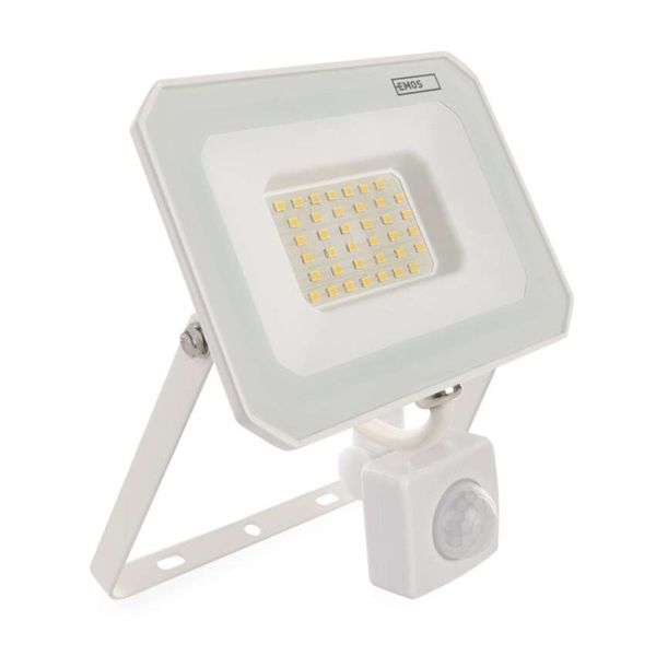 LED reflektor SIMPO, 30W, PIR, neutrálna biela