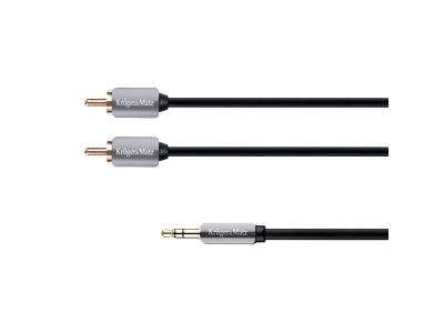 Kábel Jack 3.5mm stereo/2x Cinch 1m KRUGER & MATZ KM0309