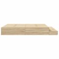 vidaXL Rám postele s úložným prostorem so zásuvkou Sonoma dub 180 cm