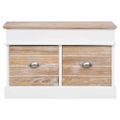 vidaXL Lavička do chodby 70x35x45 cm paulownia drevo
