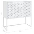 vidaXL Komoda biela 75x35x75 cm oceľová