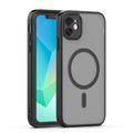 Matné puzdro Mag pre iPhone 11 s ochranou fotoaparátu čierne