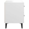 vidaXL Nočné stolíky 2 ks biele 40x35x47,5 cm