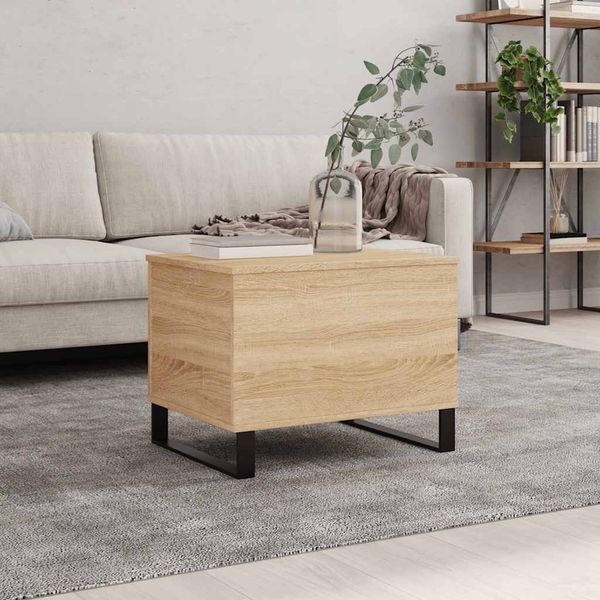 vidaXL Konferenčný stolík dub sonoma 60x44,5x45 cm spracované drevo