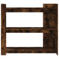 vidaXL Konzolový stolík dymový dub 100x35x90 cm kompozitné drevo