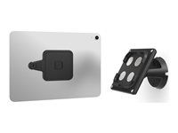 Montážna sada (magnetický nástenný držiak) - na šírku/na výšku - pre tablet - univerzálna - uzamykateľná - čierna - veľkosť obrazovky: do 13"