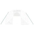 vidaXL Fóliovník s oceľovým rámom biely 42 m² 14x3x2 m
