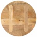 vidaXL Stolová doska Ø 50x3,8 cm okrúhla masívne mangovníkové drevo