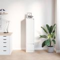 vidaXL Highboard White 29,5x34x119,5 cm Upravené drevo