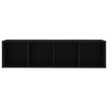 vidaXL TV skrinky 2 ks čierne 142,5x35x36,5 cm drevotrieska
