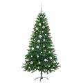 vidaXL Vianočný stromček s 150 LED-i so stojanom Zelená 150 cm PE