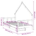 vidaXL Rám detskej postele so zásuvkami 90x190 cm masívna borovica