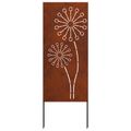 vidaXL Záhradná clona na súkromie Rezací Hrdzavý 50 x 140 cm