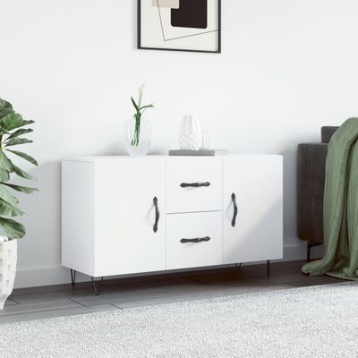 vidaXL Komoda, biela 100x36x60 cm, kompozitné drevo
