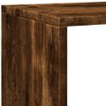 vidaXL Knižnica 4-posch. dymový dub 143,5x29x143,5 cm kompozitné drevo