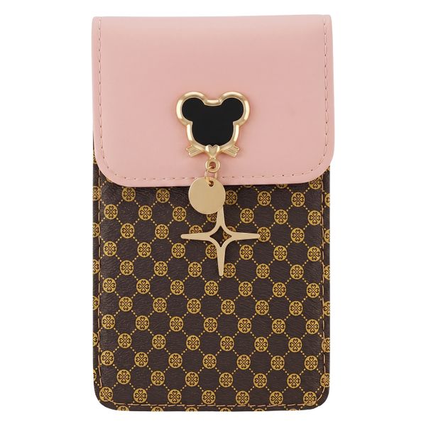 Phone bag mouse 19*12*2 cm pink