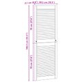 vidaXL Skříňové dvere s dverami 4 ks Prírodná 49,5 x 2,1 x 140,5 cm