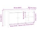 vidaXL TV skrinka biela 103x36,5x52 cm masívna borovica