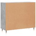 vidaXL Komoda betónová sivá 90x34x80 cm kompozitné drevo