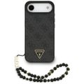 Puzdro Guess 4G Strap Triangle Logo MagSafe pre iPhone 17 Air čierne