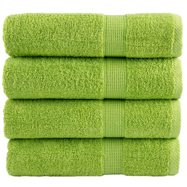 vidaXL Prémiové osušky SOLUND 4 ks fialové 100x150 cm 600 g/m2