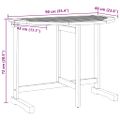 vidaXL Skladací balkónový stôl 90x60x72 cm akáciový masív
