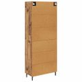 vidaXL Highboard 2 ks Staré drevo 69,5 x 34 x 180 cm Kompozitné drevo